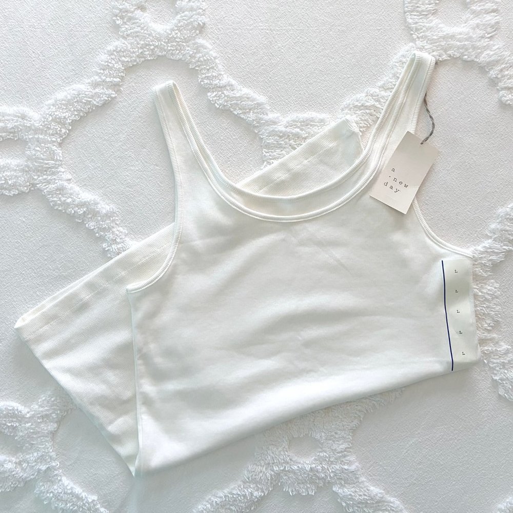 Slim Fit Any Day Ribbed Tank Top (BRAND NEW)